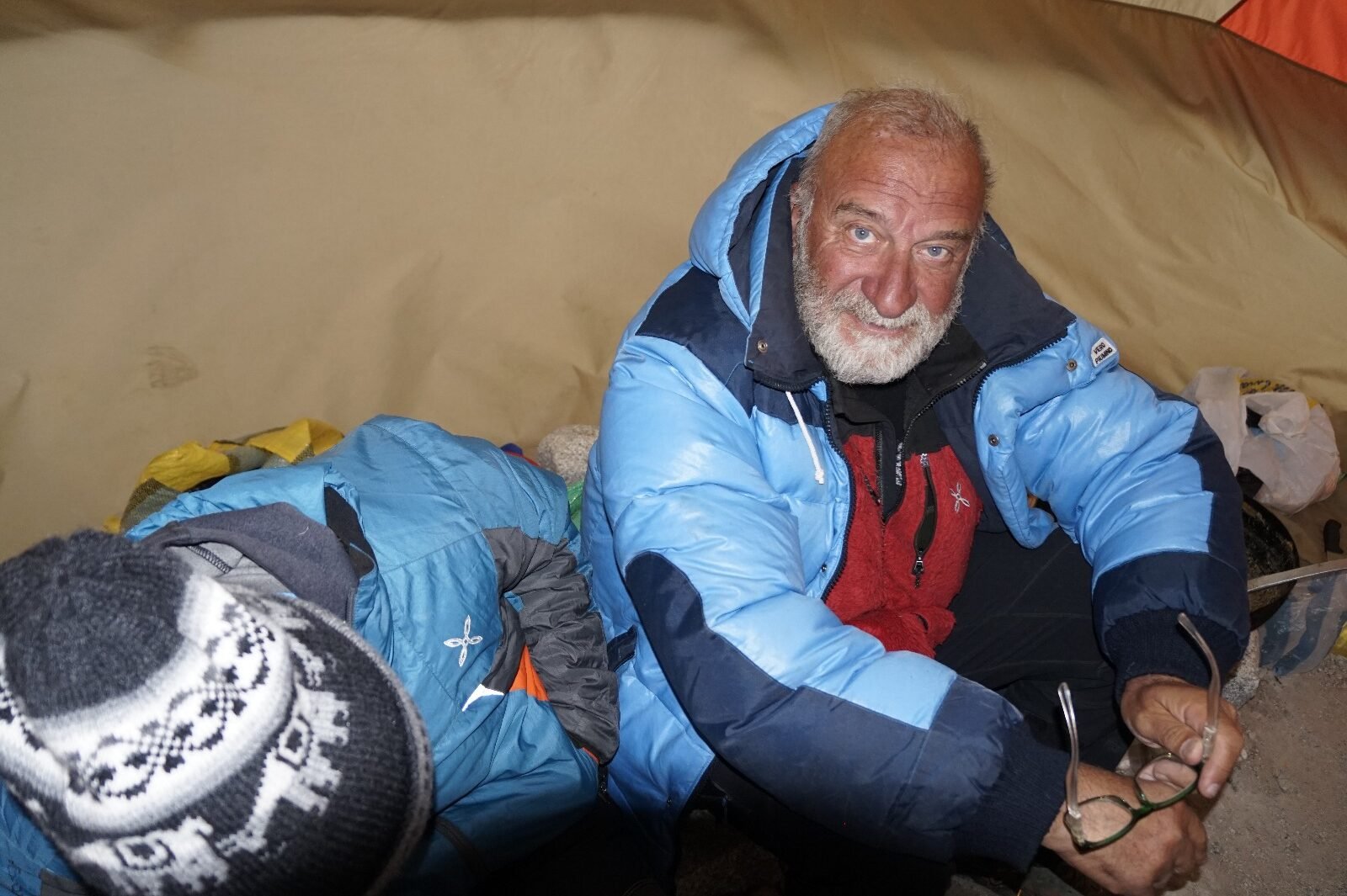 El italiano Alessandro Gallucio, glaciólogo aficionado, integrante del Servizio Glaciologico Lombardo.